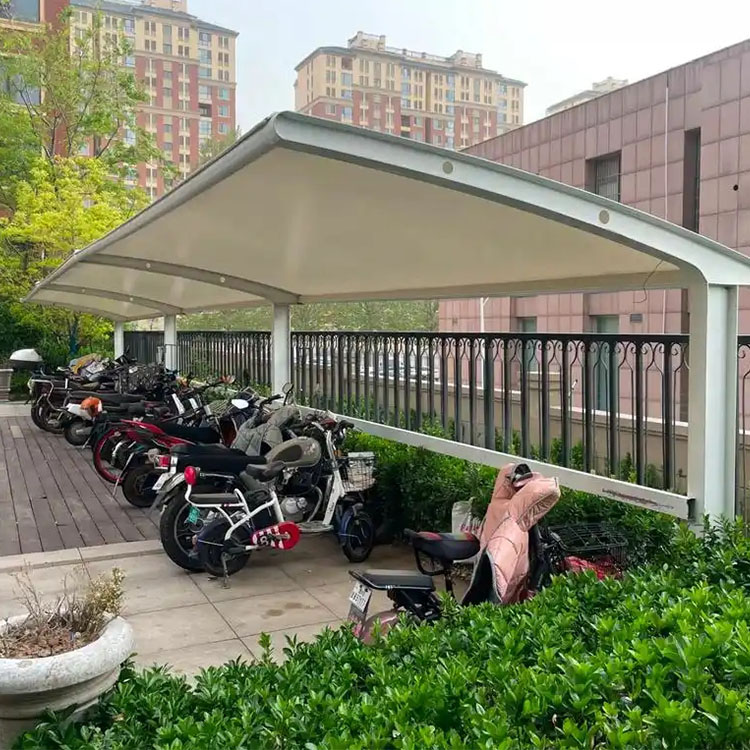 湛江膜结构电动车棚